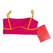 Tiger Friday Finn Crop Top Dance Dancer Dancewear Pink Orange Girl's XS 4-5 NEW