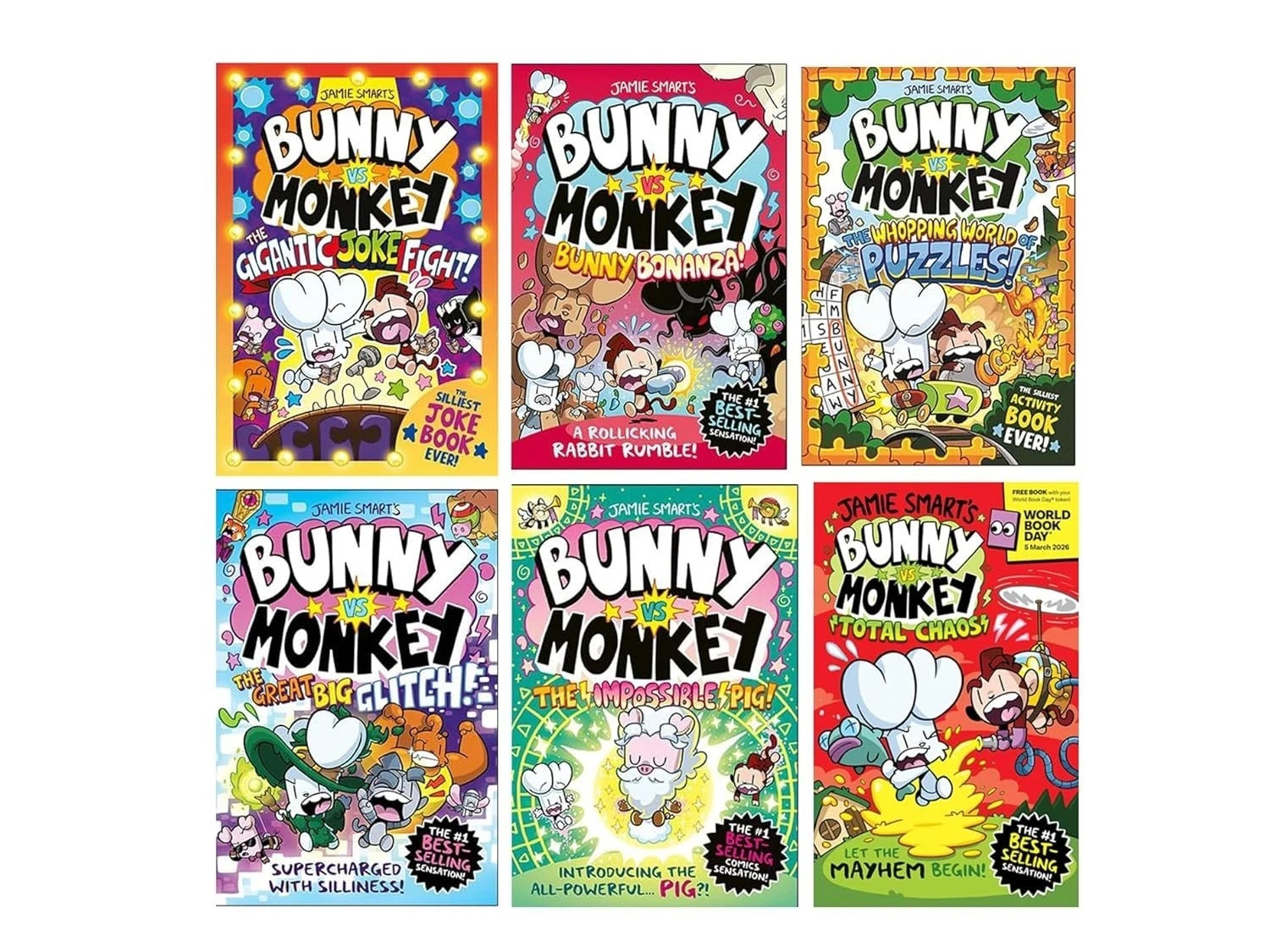 Bunny vs Monkey 6-Book Collection Set by Jamie Smart Including World Book | TODO - Image 6