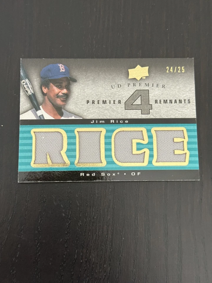 2008 Upper Deck Premier Jim Rice Premier 4 Remnants /25 - Image 2 of 4