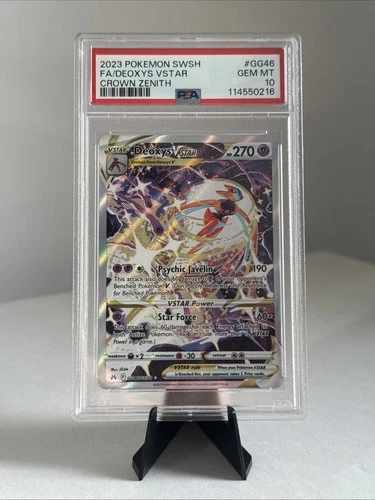 Pokémon TCG Deoxys VSTAR GG46/GG70 Crown Zenith Card PSA 10 Gem Mint