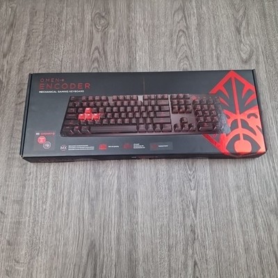 MECHANISCHE GAMING-TASTATUR HP OMEN ENCODER KIRSCHROT HINTERGRUNDBELEUCHTUNG für PC LAPTOP XBOX