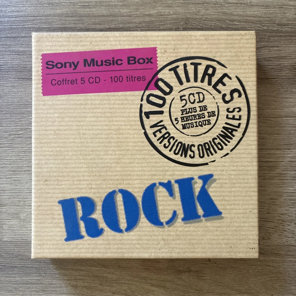 Sony Music Box | Rock | 5Cd - 100 Titres | Bon Etat | Ram Jam Toto Trust Santana - Photo 1/4