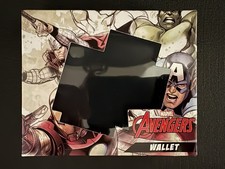 Marvel Avengers Bifold Wallet Comic Print with Zippered Pocket Logo