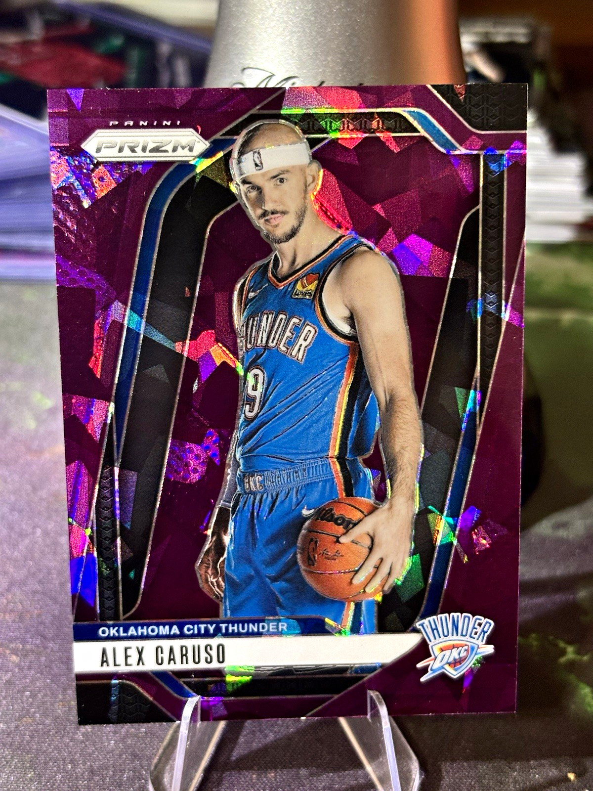 Panini Prizm 2024-25 Alex Caruso #83 Purple Ice Prizm 002/149 Thunder