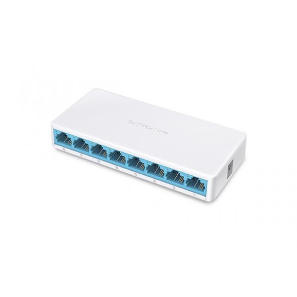 SWITCH MERCUSYS MS108 8P LAN MINI DESKTOP 10/100M RJ45 CASE PLASTICA - Immagine 4