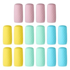 16Pack Silicone Bottle Covers for Travel, Stretching Elastic Sleeves, Multicolor