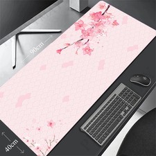 Pink Mouse Pad 40x90cm Sakura Desk Mat Big Gaming Mousepad XXL Mouse Mat Large K