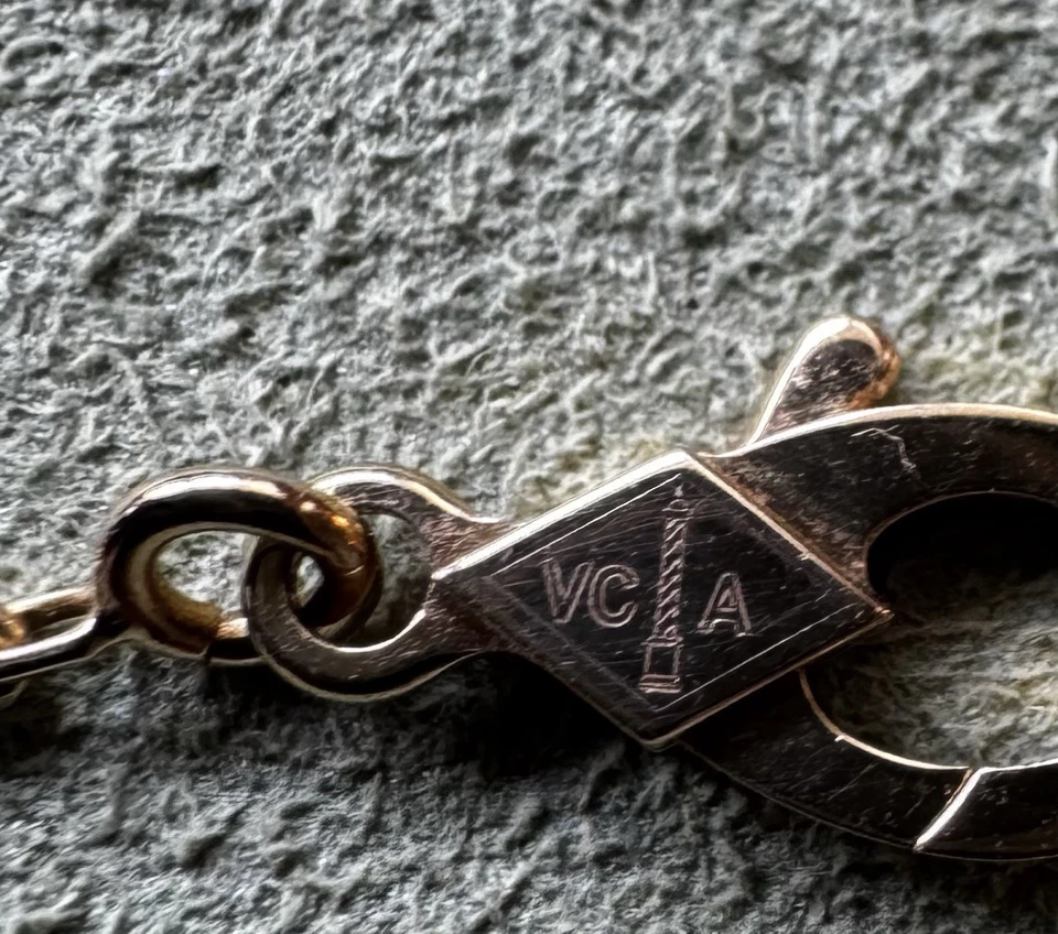 Van Cleef Arpels VCA Vintage Alhambra Perlmutt Collier Gold - Bild 4 von 4