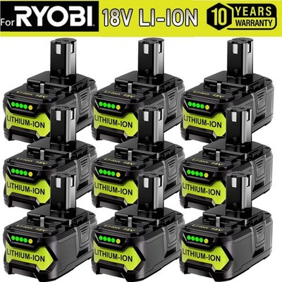 1/4PACK 8.0Ah 18V Lithium-Ion For RYOBI P108 P107 High Capacity Battery