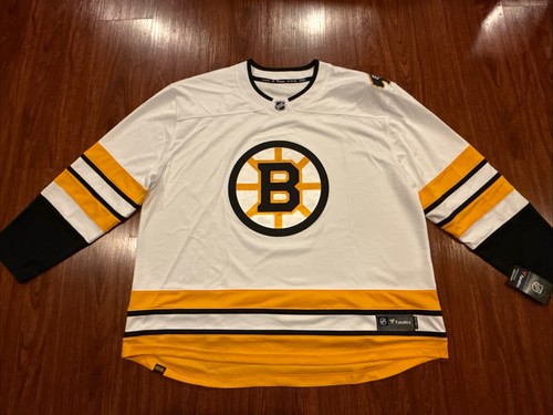Fanatics Men’s Boston Bruins Breakaway Away Hockey Jersey 4XL XXXXL NHL
