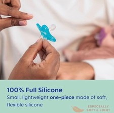MAM Comfort Silicone Turquoise Pacifiers 2-Pack NWT