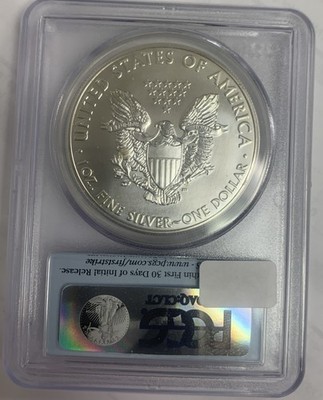 2011 American Silver Eagle - PCGS MS70 First Strike Flag Label San