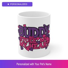Custom Pet Lover Kubek Spersonalizowane imię Filiżanka do kawy Właściciel psa 11 uncji Ceramika