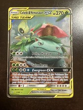 Celebi & Venusaur GX 1/181 Pokemon TCG Team Up HP/DMG