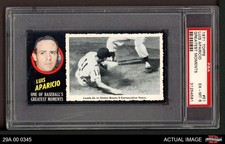 1971 Topps Greatest Moments #51 Luis Aparicio Red Sox PSA 6 - EX/MT