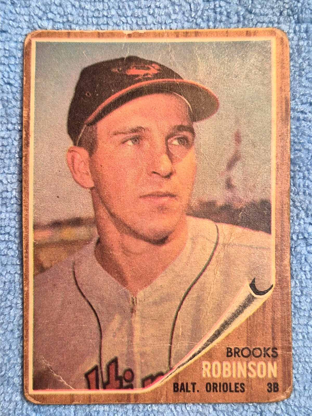 1962 Topps Brooks Robinson #45 HOF Baltimore Orioles Low Grade Creases