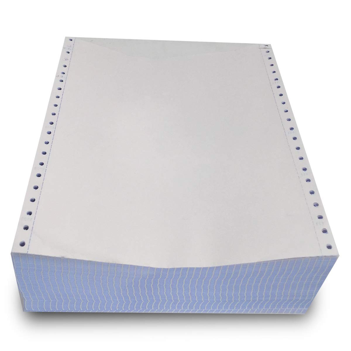 Firstzi Blank 9.5X11 Inches Continuous Feed Computer Paper Fanfold For