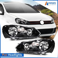 PAR/CONJUNTO Conjunto de faros con bombillas para Volkswagen Golf GTI Jetta MK6 2010-2014