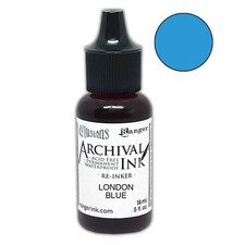 Dyan Reaveley Dylusions Archival Reinkers-London Blue - 3 Pack