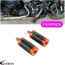 Pair Crash Bar Frame Slider Replacement End Kit For Harley Softail Dyna Touring