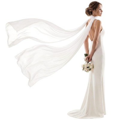 Bridal Neck Scarf for Wedding Evening Ceremony Reception Accessory Bride Shawl