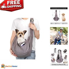 Comfortable Pet Sling Carrier for Dogs  Cats Up to 15 lbs - Adjustable  Safe