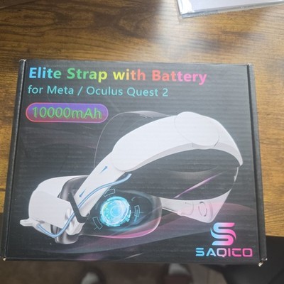 Adjustable RGB Head Strap with 10000mAh Battery for Meta Quest 3S VR Accessories