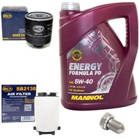 MotoröL Filter Set 5W40 5Liter + ÖLablassschraube FüR VW Jetta IV Beetle TSI