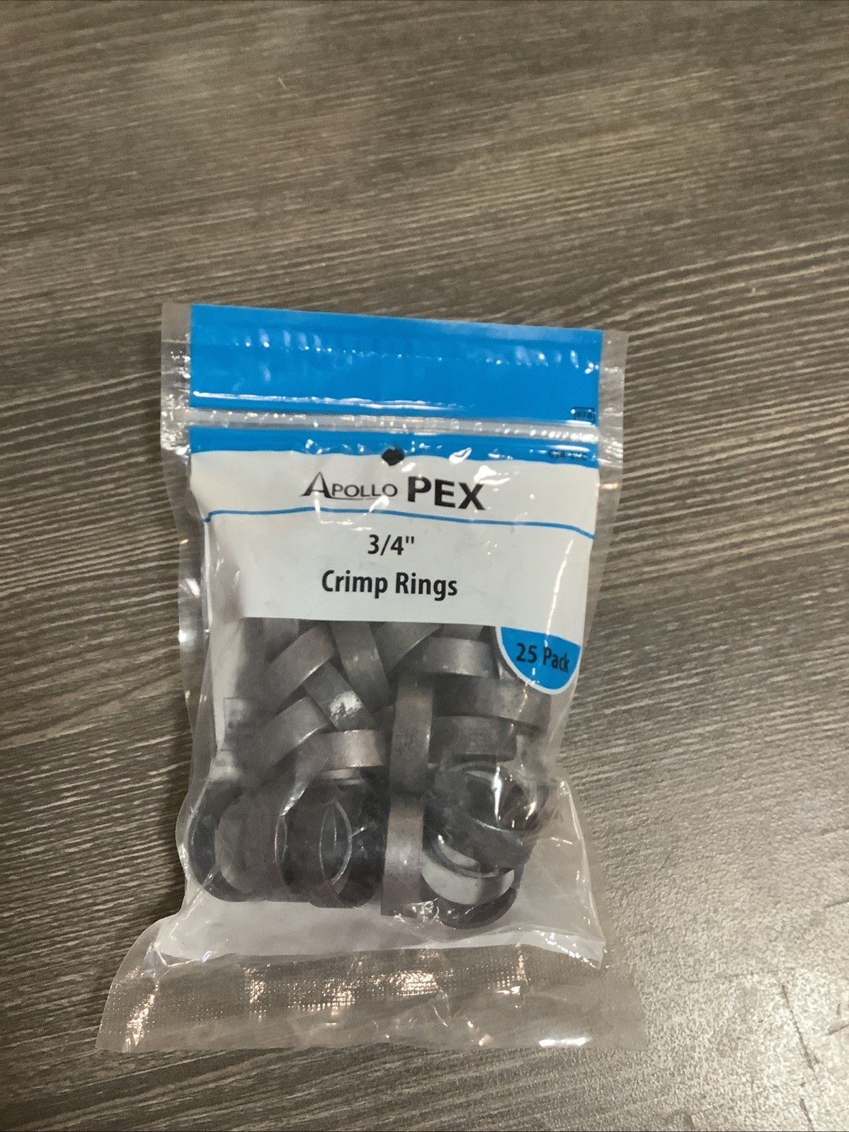 Apollo PEX Crimp Ring, 3/4 Inch, 3/4" / 0.75" 25 Pack APXCR3425PK
