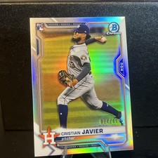 2021 Bowman Chrome - Cristian Javier #80 Refractor /499 (RC)