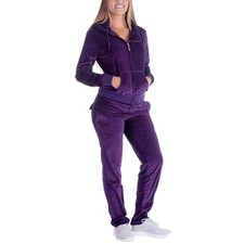 Womens 2 Piece Outfits Velour Tracksuits Long Sleeve Sweatsuits Sports Joggin...