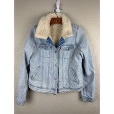 Cat Jack girls lined jean jacket XL 14/16