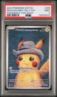 2023 POKEMON SVP EN-SV BLACK STAR PROMO #085 PIKACHU WITH GREY FELT HAT PSA 9