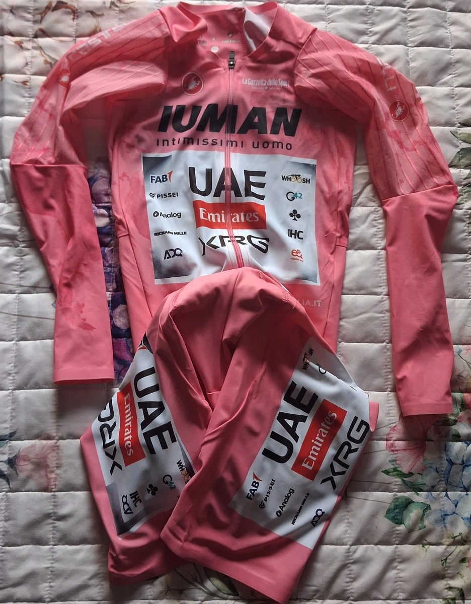 Castelli Body Crono Rosa Giro de Italia 2025 Del Toro Uae Tour Vuelta Pogacar