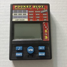 Vtg Radica Pocket Slot 10000 Handheld Slot Machine Game Model 1370 Casino Tested