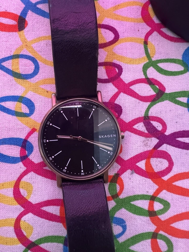 Reloj para hombre Skagen SKW6294 Hagen esfera negra correa de cuero negro Foto 2 de 4