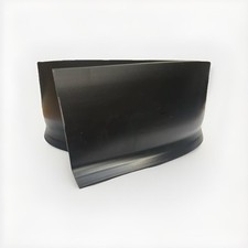Black PVC sit-on Skirting board Vinyl Flexible 100mm/20mm Lip - Premium - DIY