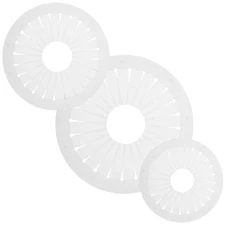 3 Pcs Ribbon Brooch Maker Fabric Flower Tool Grid Alignment Board