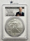 2023-(W) Silver Eagle PCGS MS70 Joe Biden Red Label White Core