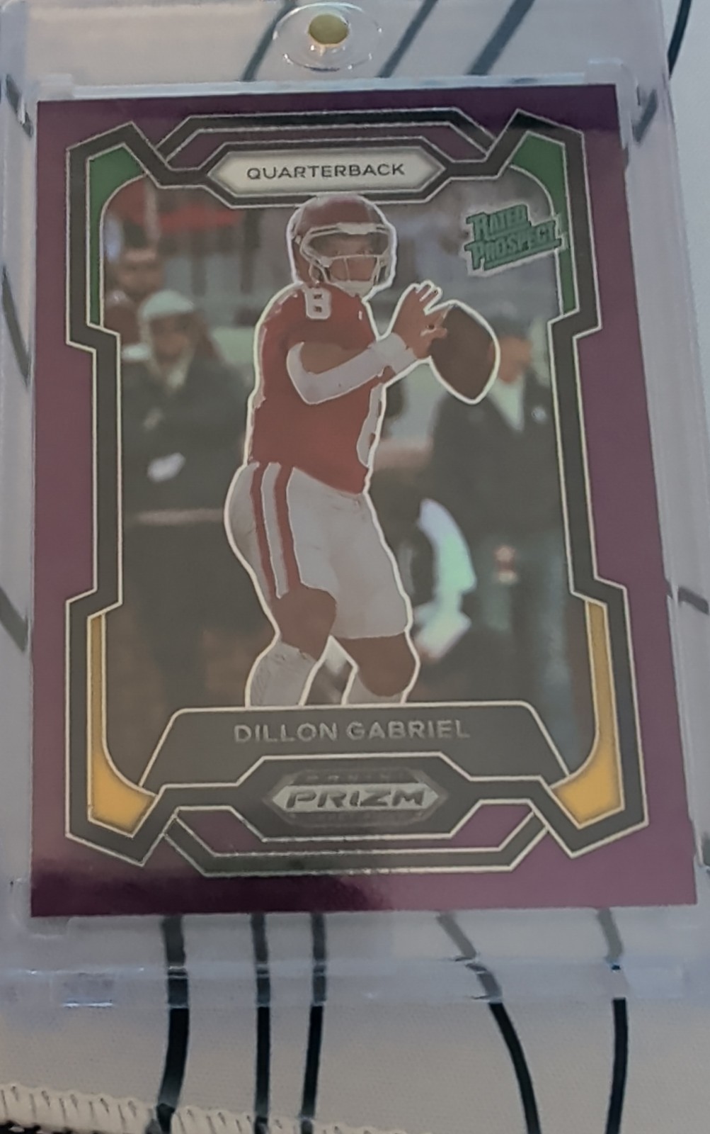 2024 Panini Prizm Draft  - Rated Prospect Dillon Gabriel Purple Prizm /75 (RC)