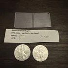 Lot Of 2 - 2016 $1 American Silver Eagle 1 oz - Lot G - Sigma Verified