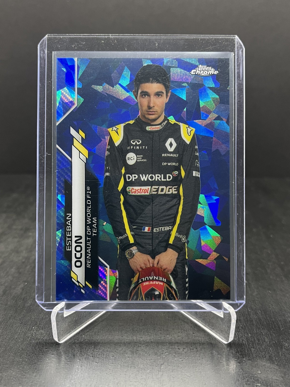 2020 Topps Chrome Sapphire Formula 1 F1 Esteban Ocon Portrait #10 (A)