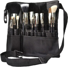 Makeup Brush Bag 22 Pockets Professional Cosmetic Holder Organizer Apron with Ar