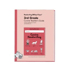 Handwriting Without Tears Double Line Teachers Cursive Guide, Grade 3