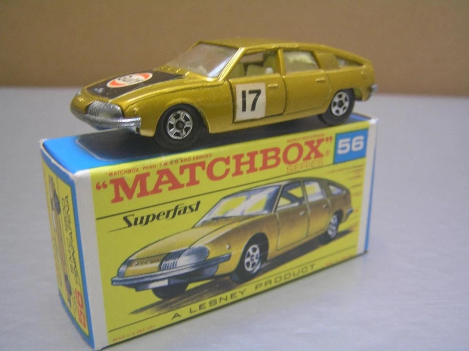Matchbox Superfast MB56 BMC Pininfarina Gulf with dark unpainted base MIB - Image 2 of 4
