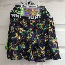 Boys Teenage Mutant Ninja Turtles 4pk Boxer Briefs Underwear Sz XL 14-16 NEW