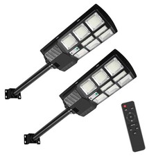 LED Solar Straßenlampe Straßenlaterne Solarleuchten Strahler mit Bewegungsmelder