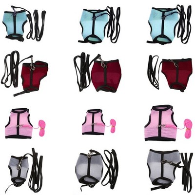 Soft Mesh Vest Harness Rope Kit Walk Lead for Rabbit Bunny Squirrel
