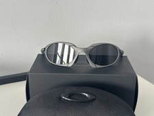 Oakley Romeo Vintage Metal Gray Frame Black Polarized Lens Sunglasses