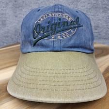 Vintage Levi  s Hat Cap Snapback Blue Strauss Circle Logo The Original Spellout